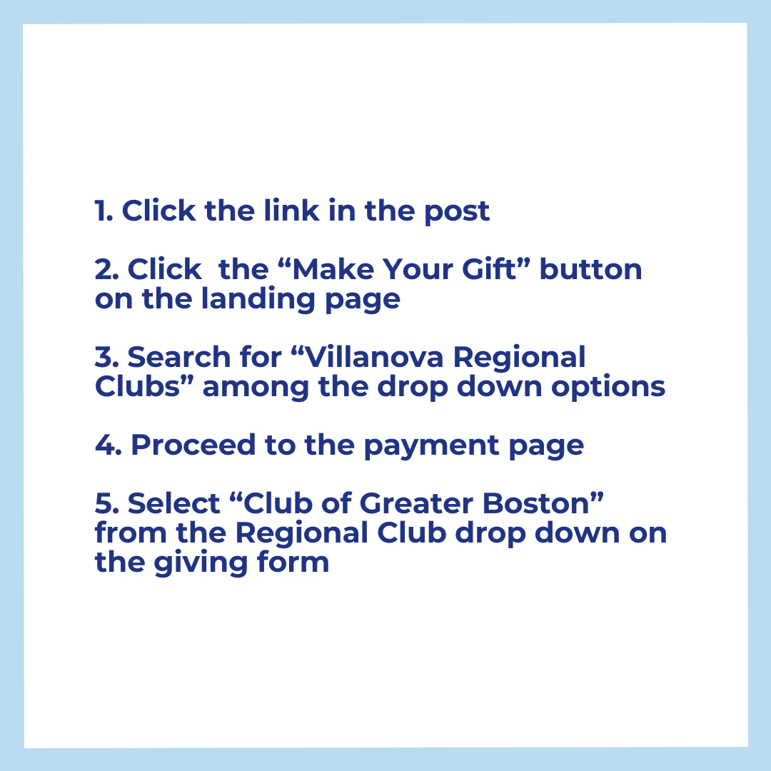 VUAA_Boston's tweet photo. 1842 Day is our time to show pride and gratitude for the impact Villanova has on each of us.

Consider making a tax-deductible contribution to the Club of Greater Boston to support future programming that brings Villanovans together.

Click to Donate!
https://t.co/1DmHk5TTyv https://t.co/bTWmH5MMJX