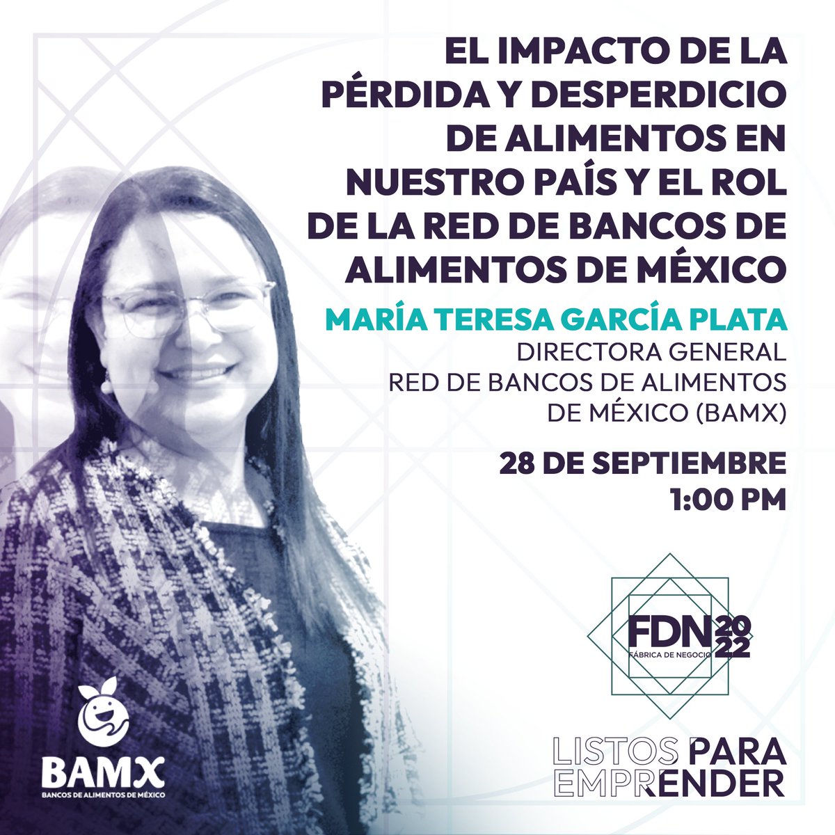 GS1_Mx's tweet photo. Conoce el rol de la @Red_BAMX en la reducción de desperdicios y pérdida de alimentos en nuestro país.

Evento presencial GRATUITO
👉 https://t.co/SsRASGF4u7 

Agenda tus citas presenciales con las cadenas
👉 https://t.co/PqlrCASOAA https://t.co/0mLxeCPHJ4