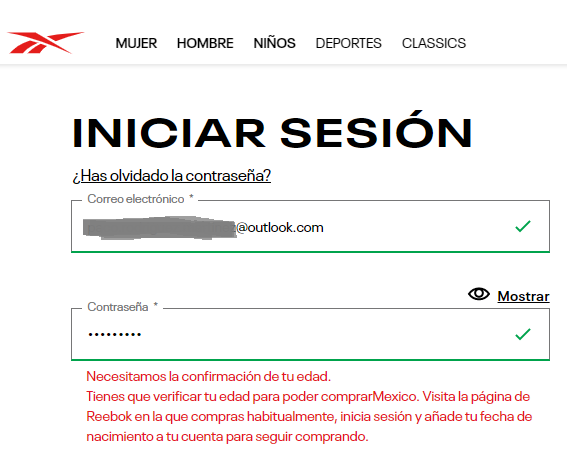 One from the Reebok site, I want to login but I cannot login because I need to verify how old I am, and they ask me to login in order to verify my age and then I could login, hahaha <a href="/Reebok/">Reebok</a> 🙄#CustomerExperienceFail #CX