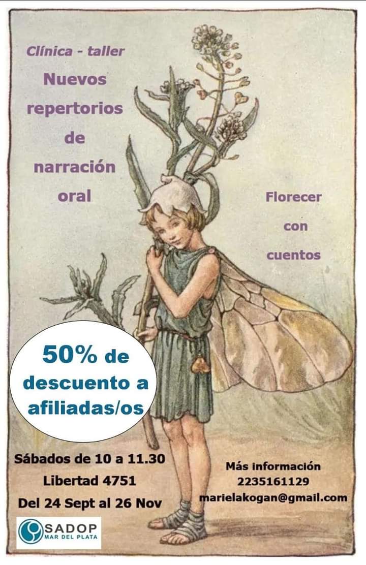 sadopmdp's tweet photo. #ElBeneficioDePertenecer
Si sos afiliado/a tenés 50% de #Descuento!

😌Clínica taller para la selección, adaptación y puesta en escena de narraciones orales.
CUPOS LIMITADOS 

Afiliáte a SADOP ⬇
https://t.co/pmTfbx2zOi
#SomosSADOP https://t.co/UmylkhnJxs