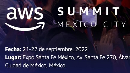 Hola México! Finalmente tocó en mi país... Nos vemos mañana en el AWS Summit Mexico... Registro aquí aws.amazon.com/es/events/summ… nos vemos mañana