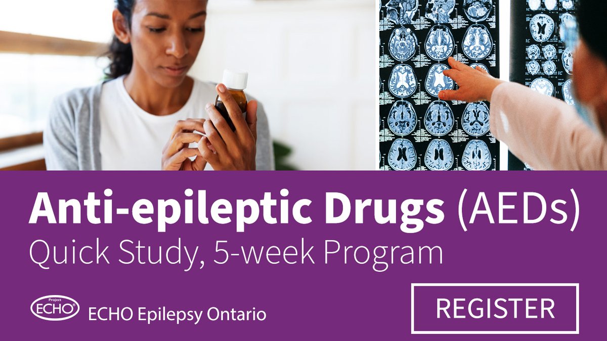 We're launching a 5-week Quick Study series on 'Anti-epileptic Drugs (AEDs)'. Led by Dr. Sharon Whiting (@uOttawaMed) & @CHEO team. An overview of anti-seizure medications & indications according to #seizure type. 🚀Oct. 18 | 12-1pm Register➡️oen.echoontario.ca/qs-aeds/?utm_s… #MedTwitter