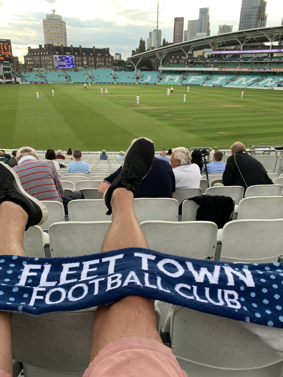 Taken my ⁦<a href="/FCFleetTown/">Fleet Town FC</a>⁩ to see super ⁦<a href="/surreycricket/">Surrey Cricket</a>⁩ on my to ⁦<a href="/HWFCOfficial/">Havant & Waterlooville FC</a>⁩ #comeonyoublues #fttogether.