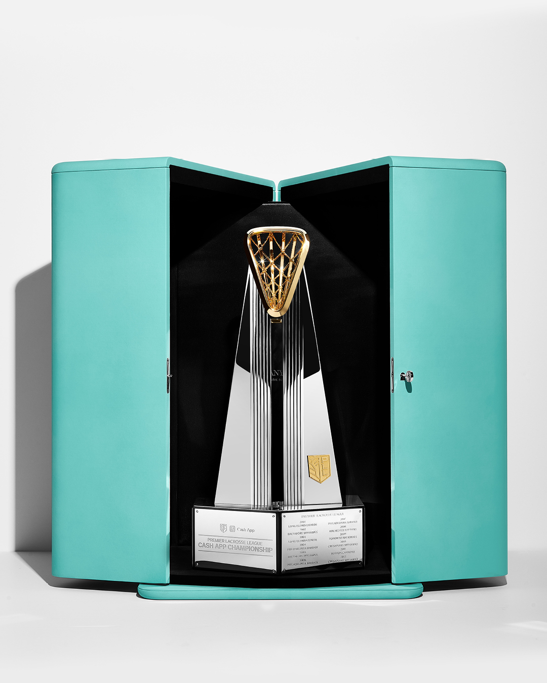 Tiffany & Co. on X: Continuing our 160-year legacy of trophy  craftsmanship, Tiffany & Co. has created the Premier Lacrosse League  (PLL) Cash App Championship Trophy. Our expert silversmiths created the  illusion