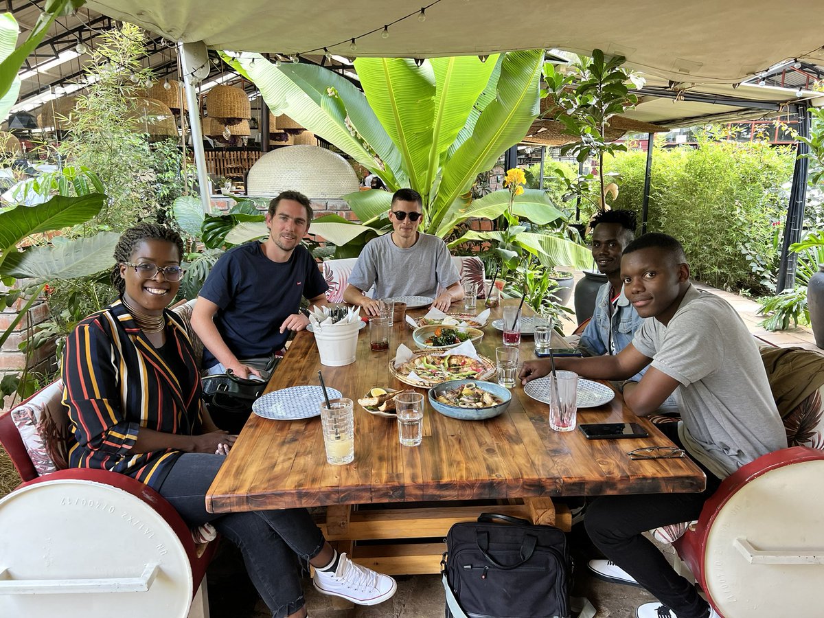 NearKenya's tweet photo. Lunch manenos 😋
The NEAR team is assembled for @ETHSafari this week. 

#DreamTeam @markandrice, @lamaingi, @Orlhut, @angel_irinagabe, @Edsonkipkiru 👏🏾👏🏾

Who else is in Nairobi for the safari?

#SafariWapi
#EthSafari https://t.co/VctF1fX8wI