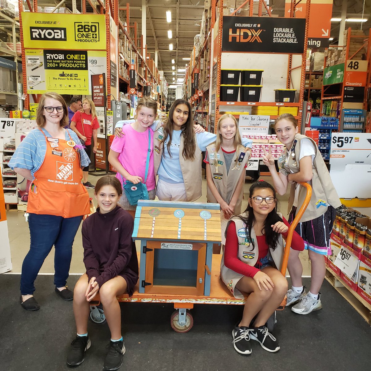 THD 2704 Northville (@thdnorthville) on Twitter photo So proud to be able to give back to the community by supporting our local girl scout troop. We donated a few supplies so this group and build free libraries in the area! Thank you ladies! <a href="/MarkAWilliams5/">Mark A Williams</a> <a href="/JoeLamanna/">Joe LaManna</a> <a href="/MelissaJarret13/">Melissa Hartsell</a> @AthiaRenee So proud to be able to give back to the community by supporting our local girl scout troop. We donated a few supplies so this group and build free libraries in the area! Thank you ladies! <a href="/MarkAWilliams5/">Mark A Williams</a> <a href="/JoeLamanna/">Joe LaManna</a> <a href="/MelissaJarret13/">Melissa Hartsell</a> @AthiaRenee