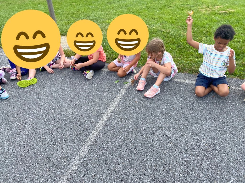 MsLaceyFCPS's tweet photo. We went on a leaf hunt yesterday!🍂 Then we wrote about what our leaves feel, look, smell, or sound like! #SRESroos https://t.co/7Cewl6OpT9