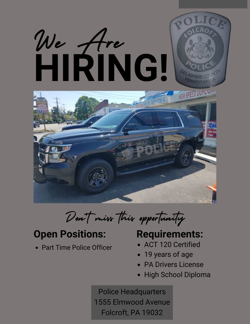 FolcroftPolice (@folcroftpd) on Twitter photo 