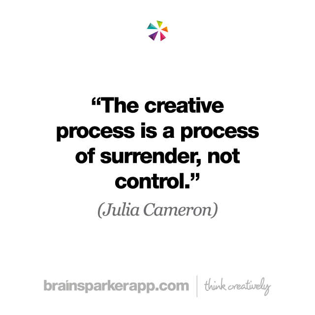 brainsparkerapp's tweet photo. "The creative process is a process of surrender, not control." (Julia Cameron) How could you practice surrendering today? ๐๐ซ
#creativethinking #ignitingcreativity #thinkcreatively #inspiringquotes https://t.co/Nv6wIHQSeW