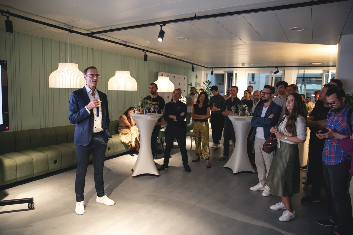 dfinity's tweet photo. What a great office opening we had last week at our HQ in Zurich!! 🎊 A big THANK YOU to all our guests for their interest in the #InternetComputer #blockchain and for supporting us on our journey of the building the first real world computer. 🚀 https://t.co/7ndub1ci2n