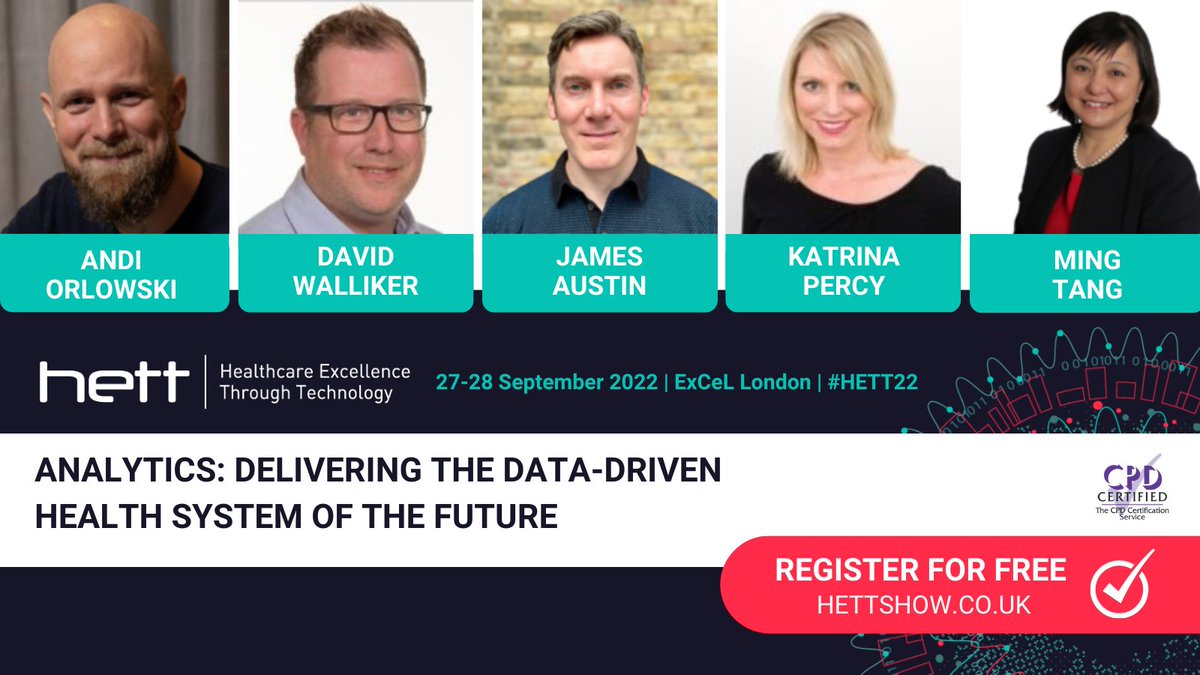 HETT Show (@hettshow) on Twitter photo “Analytics: Delivering the Data-Driven Health System of the Future” will be led by:
@andrzeio @apha_analysts <a href="/InsideHealthCIO/">David Walliker</a> <a href="/OUHospitals/">OUH</a> James Austin <a href="/NHSDigital/">NHS England Transformation</a> Katrina Percy <a href="/NAPC_NHS/">NAPC</a> Ming Tang <a href="/NHSEngland/">NHS England</a>
Secure your #HETTShow ticket now hubs.la/Q01mJk330 🙌 “Analytics: Delivering the Data-Driven Health System of the Future” will be led by:
@andrzeio @apha_analysts <a href="/InsideHealthCIO/">David Walliker</a> <a href="/OUHospitals/">OUH</a> James Austin <a href="/NHSDigital/">NHS England Transformation</a> Katrina Percy <a href="/NAPC_NHS/">NAPC</a> Ming Tang <a href="/NHSEngland/">NHS England</a>
Secure your #HETTShow ticket now hubs.la/Q01mJk330 🙌