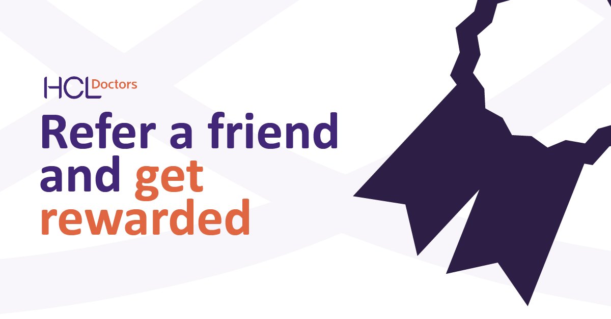 HCLDoctors's tweet image. Know someone looking for a new agency? Or thinking they might want to consider locum work? Refer them to us and you’ll get rewarded if they start working with us! bit.ly/2V6loqi