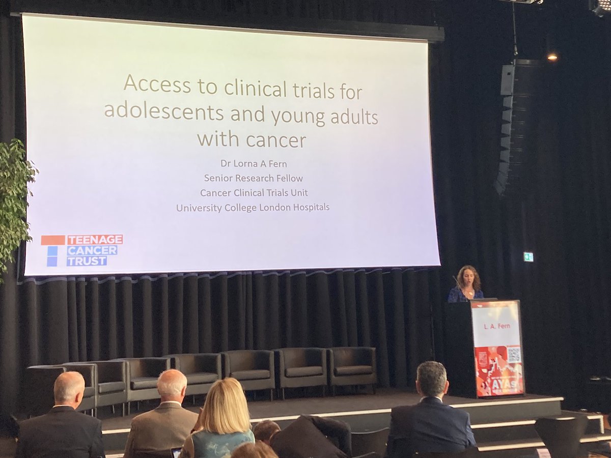 lsoanes's tweet photo. Excellent presentation (yesterday) from @LornaAFern on the challenges for TYA in accessing cancer clinical trials @TeenageCancer @uclh at Get Up Stand Up for AYAs with Cancer #Milano #AYAcancer #5As https://t.co/CbQpIxDryM