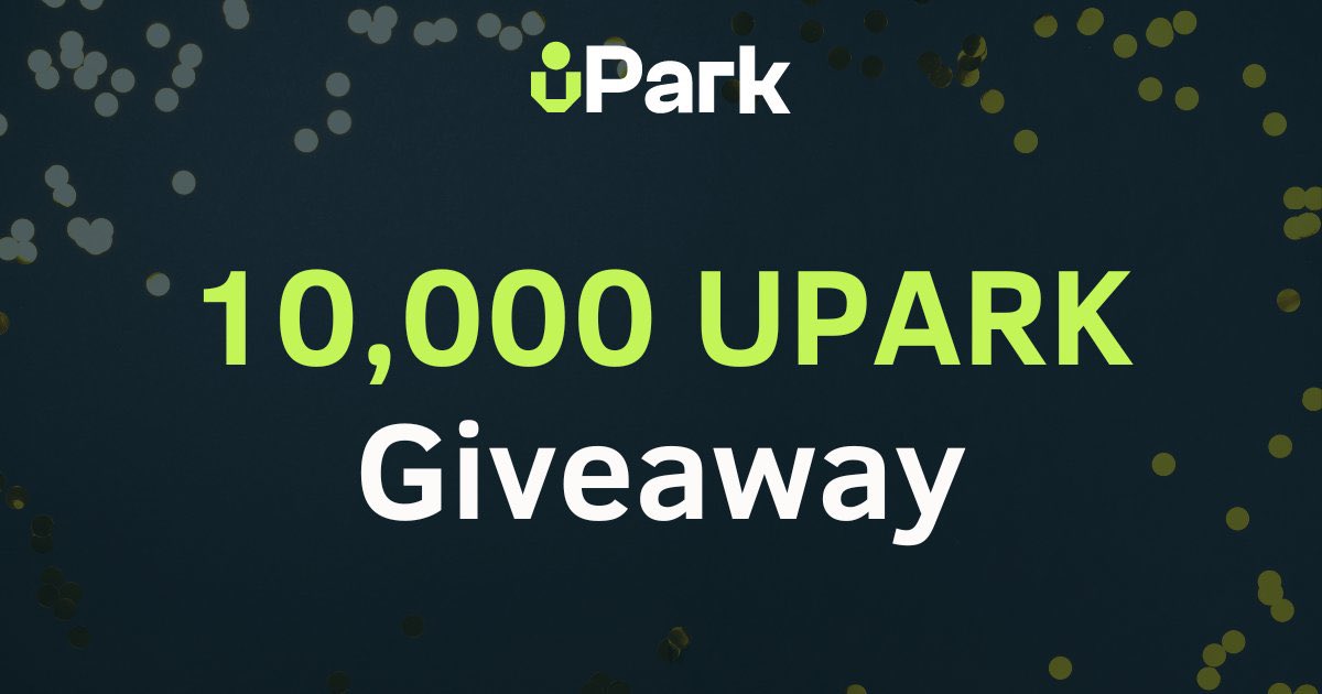 ⚡️#ElrondGiveaway 🎁

In collaboration with <a href="/uPark_network/">uPark Network</a> we offer: 
🥇5k $UPARK
🥈5k $UPARK

✅Rules:
✔️Follow me &amp; <a href="/uPark_network/">uPark Network</a> 
✔️Like + RT 
✔️Tag 2 friends

🟢 Buy here: dapp.upark.city

⏱48h #Giveaway

#ElrondCommunity #ElrondGiveaway 
#GiveawayAlert #Giveaways