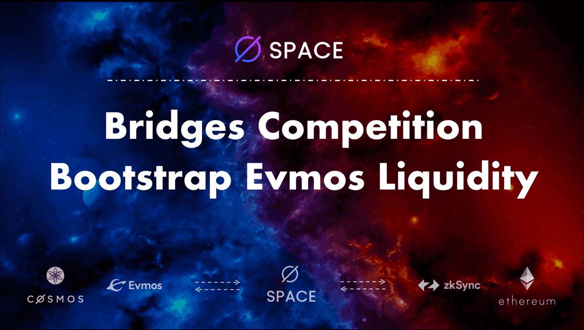 spacefi_io's tweet photo. Evmosians, we posted a pre-proposal about Bridges Competition and Evmos liquidity incentive. Hope to help Evmos ecosystem recover and keep growing.

We need and appreciate your feedback in:
https://t.co/Vjv1KZ6HM2

It's also an important step for our token launching. #Evmos 

1/2 https://t.co/70fVOLC75y