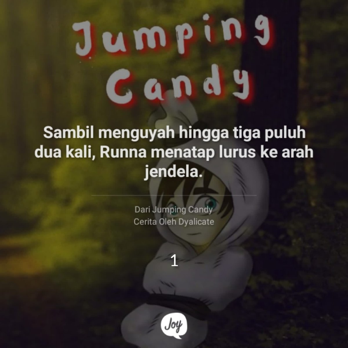 Joylada_ID's tweet photo. Kain putih lima lapis ini membalut terlalu kuat. Orang-orang menyebutnya dengan Jumping Candy. Hantu ganteng berbalut kain yang mirip seperti bungkusan permen. #Joyreview https://t.co/NmPEVTfMZ9