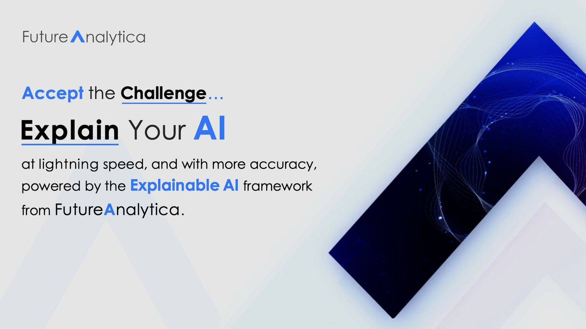 analyticafuture's tweet photo. Comprehend predictions, and backtrack how the outcomes were derived through machine learning &amp; data science algorithms, with >20x speed &amp; accuracy, with the Explainable AI framework— powered by the FutureAnalytica platform.

Book Demo | https://t.co/klRaT6p53r

#datascience https://t.co/bHdbY2Rxc7