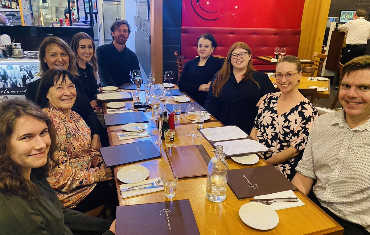 billie_bonevski's tweet photo. A great gathering of @CancerCouncilSA @CCNewSouthWales & @Flinders #PublicHealth tobacco control folk excited about #PopHealth2022 starting tomorrow @JoshLTrigg @BronteMcQueen @L_Twyman @_PHAA_ @AHPA_AU @AustralasianEpi https://t.co/ELOCXtTDui