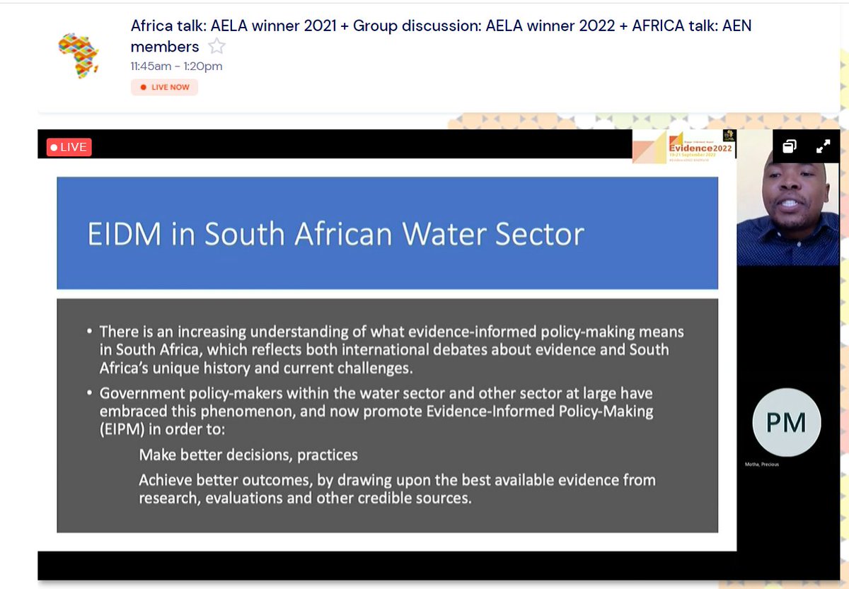 charitychisoro's tweet photo. @Africa_evidence I'm proud of you, @Luvuyo07 &amp; for the work that you are doing to promote the use of #evidence in #policy. #EIPM #EIDM #EVIDENCE2022 #Africatalk #AENis10 #Africalovesevidence https://t.co/nvXLSOUF3P