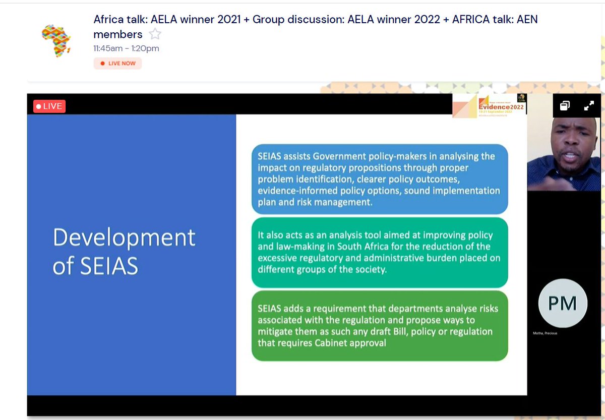 charitychisoro's tweet photo. @Africa_evidence I'm proud of you, @Luvuyo07 &amp; for the work that you are doing to promote the use of #evidence in #policy. #EIPM #EIDM #EVIDENCE2022 #Africatalk #AENis10 #Africalovesevidence https://t.co/nvXLSOUF3P