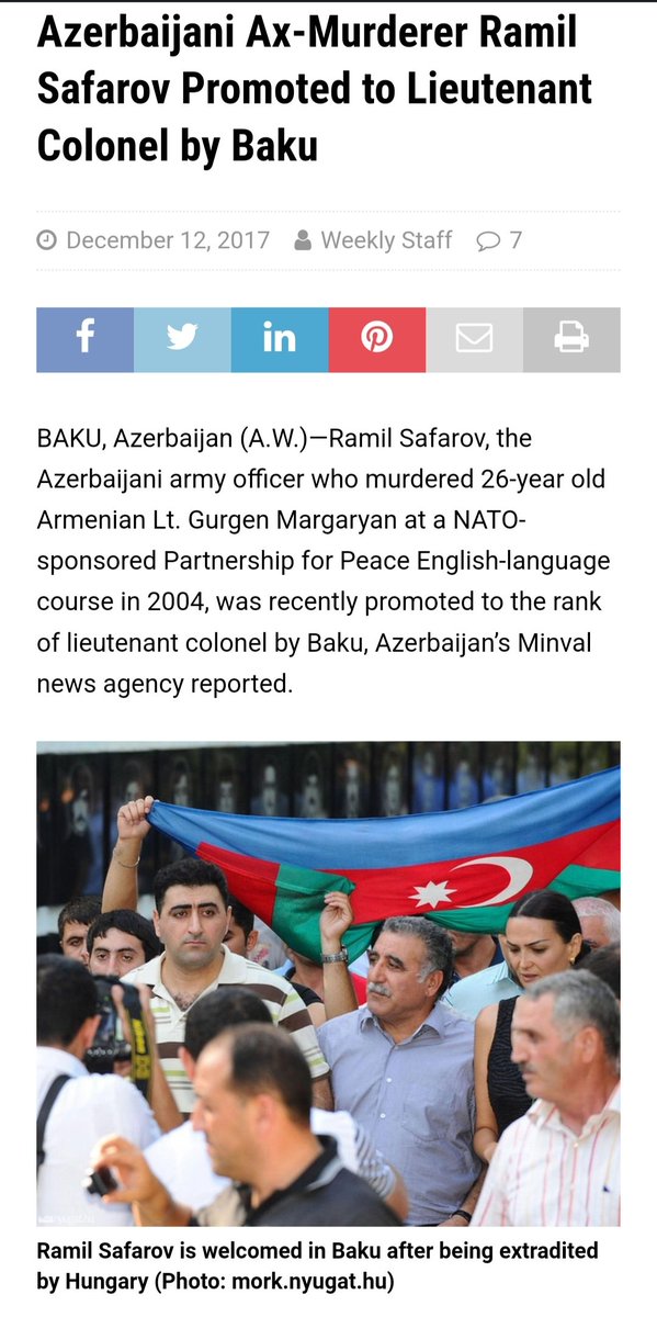 TatevikHayrape1's tweet photo. #Aliyev raised up an entire generation with an example of Ramil Safarov. That's why they can cut into pieces the dead body of #Armenian servicewomen&amp;enjoy horrific scene.They've already killed 2 PoWs who're seen alive in the videos. #Aliyev thinks he will remain unpunished. https://t.co/fhQveBx3YS