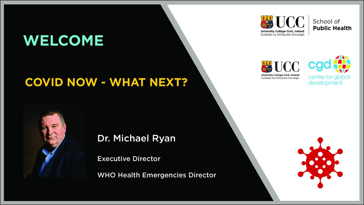 Food Institute UCC (@uccfoodinstitut) on Twitter photo Really looking forward to the Webinar with Dr Mike Ryan and the School of Public Health and UCC Center for Global Development today.
If you have registered, join online at 12:30pm IST
<a href="/UCCPublicHealth/">UCC School of Public Health</a> <a href="/EllaArensman/">Ella Arensman</a> <a href="/UCCMedHealth/">UCC Medicine & Health</a> <a href="/ucc/">UCC Ireland</a>
#UCCwebinar #HealthForAll #UCC #CoMH Really looking forward to the Webinar with Dr Mike Ryan and the School of Public Health and UCC Center for Global Development today.
If you have registered, join online at 12:30pm IST
<a href="/UCCPublicHealth/">UCC School of Public Health</a> <a href="/EllaArensman/">Ella Arensman</a> <a href="/UCCMedHealth/">UCC Medicine & Health</a> <a href="/ucc/">UCC Ireland</a>
#UCCwebinar #HealthForAll #UCC #CoMH