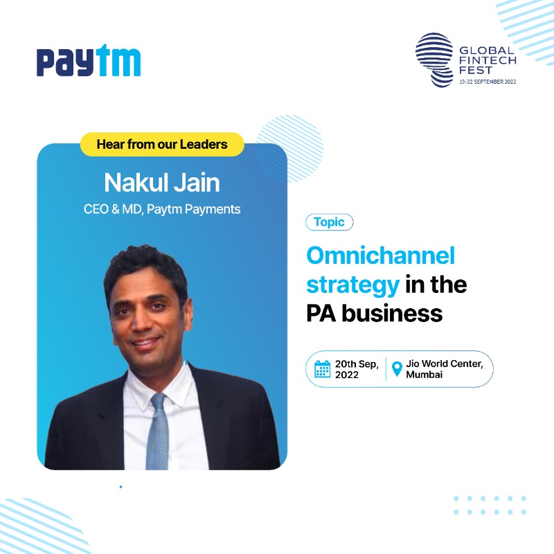 PaytmBusiness's tweet photo. A powerful omni-channel strategy empowers a business to offer a holistic customer experience. But what does it entail?

Nakul Jain, CEO &amp; MD, Paytm Payment Services, decodes the buzzword in context of the payment aggregator business.

@NPCI_NPCI

#GlobalFintechFest #Fintech https://t.co/nbWFL3b4IN