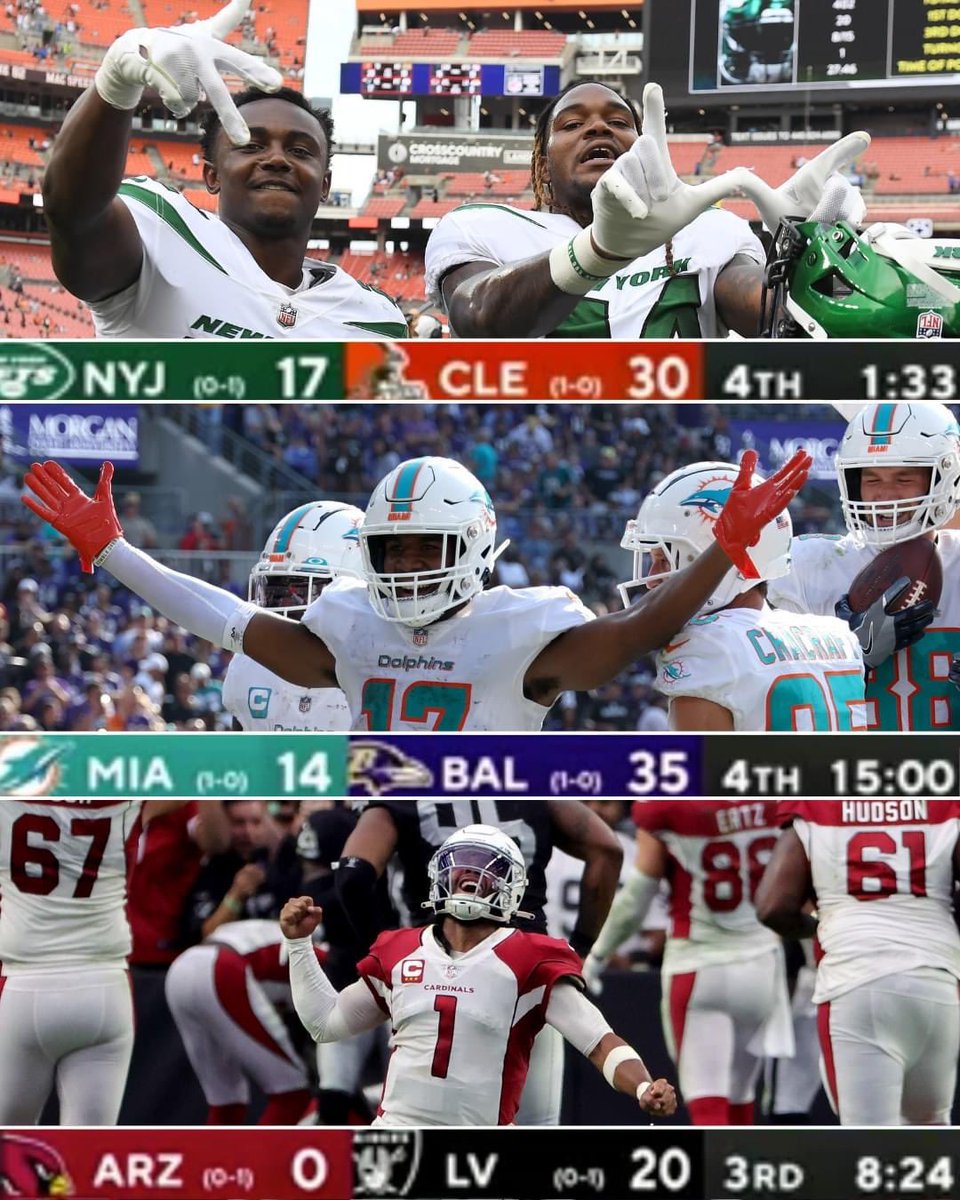 NYJets_SitRep's tweet photo. It’s Tuesday. Officially we are going into week 3. But, yo. These teams came back from ridiculous deficits and handed out L’s this past Sunday! What?!! I’m still hyped! @nyjets #NFLTwitter #NFL @NFL Sundays are the best!! #ILoveFootball #LetHo #JetUp https://t.co/8v069FOHR1