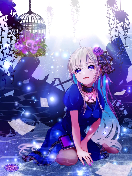 #イラストを4枚貼ると秋風に乗って絵柄を好いてくれる人の元へ届くらしいそろそろ秋らしい風が吹きますように～(*`ω` ≡ `ω`*) 