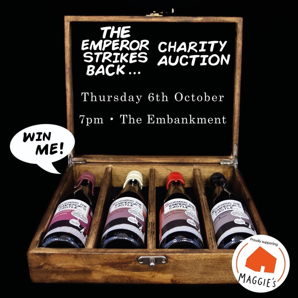 EmbankmentNottm's tweet photo. Tickets are now on sale, all proceeds going to Maggie’s Nottingham:
https://t.co/O6lS0H0w8D
◾ Food and drink pairings
◾ First taste of Emperor’s new beer 
◾ A chance to enter auctions to win a brew day with Emperors, Castle Rock and Bang the Elephant and the last Storming box! https://t.co/Q62nbWX4nB