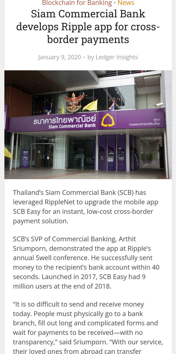 1CrypticPoet's tweet photo. 🔥 JUST IN: Ripple Partner Siam Commercial Bank to apply blockchain to real estate supply chains

https://t.co/acvJTb5wvl #xrp $xrp #XRPCommunity #crypto #blockchain https://t.co/mAFDh7SaQ6