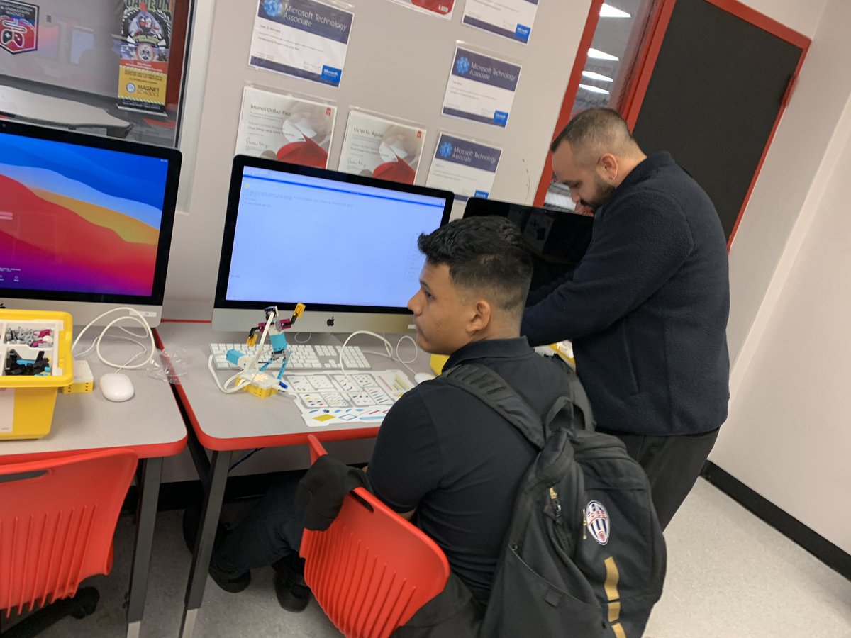 I enjoyed my day, back in Miami-Dade County Schools, at Miami Southridge with Mr. Martinez and his programming classes. We spent the periods programming the LEGO SPIKE Prime with Python. This guy’s the real deal! I was learning from him! <a href="/LetsMakewithJoe/">Joe Simmons</a> <a href="/DrHollyGerlach/">Holly Gerlach</a>