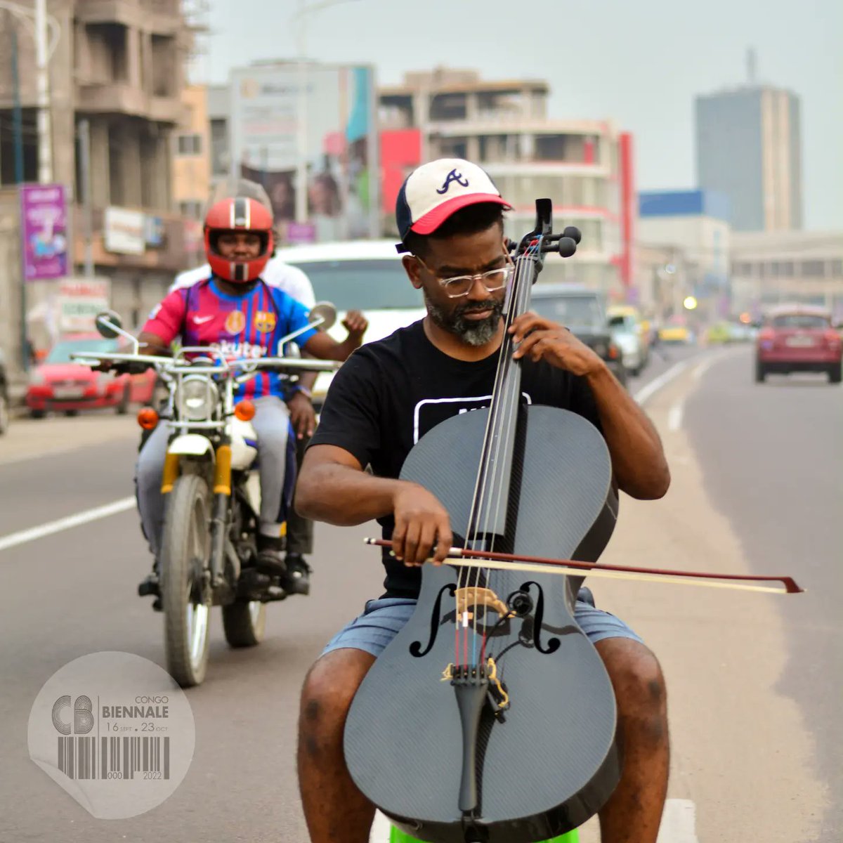 CongoBiennale's tweet photo. Concert Okorie Johnson @okcello1 dans le cadre de la deuxième édition de @CongoBiennale, ce mardi 20 Sept 2022 à 18h30 à l'Institut Français - Halle de la Gombe.

Accès libre.

#CongoBiennale https://t.co/ohSPNScTqt https://t.co/4SZ8Oj7Xt9