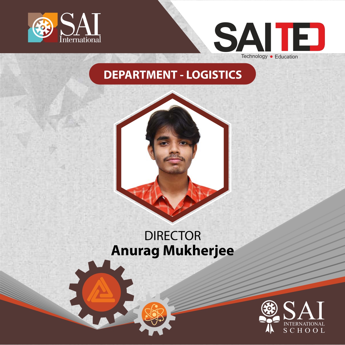 SAI_Edu_In's tweet photo. Let's welcome the techies from the Logistics department of SAITED 2022.
#SAITED
#SAITED2022
#ScienceandTechnology
#Innovation
#SAITED https://t.co/sXK6dk0bkX