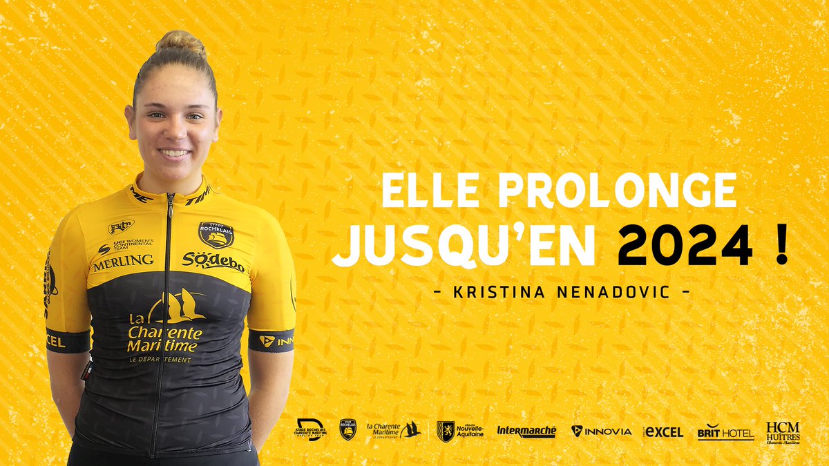 ✍ Kristina NENADOVIC - 2024 🤝

Nous sommes heureux de vous annoncer la prolongation de contrat de Kristina NENADOVIC jusqu'en 2024 ! 🔥

🗣 BARBOTIN - Manager : "Kristina est une jeune compétitrice issue de la piste, nous croyons en ses capacités."

#FievreSR