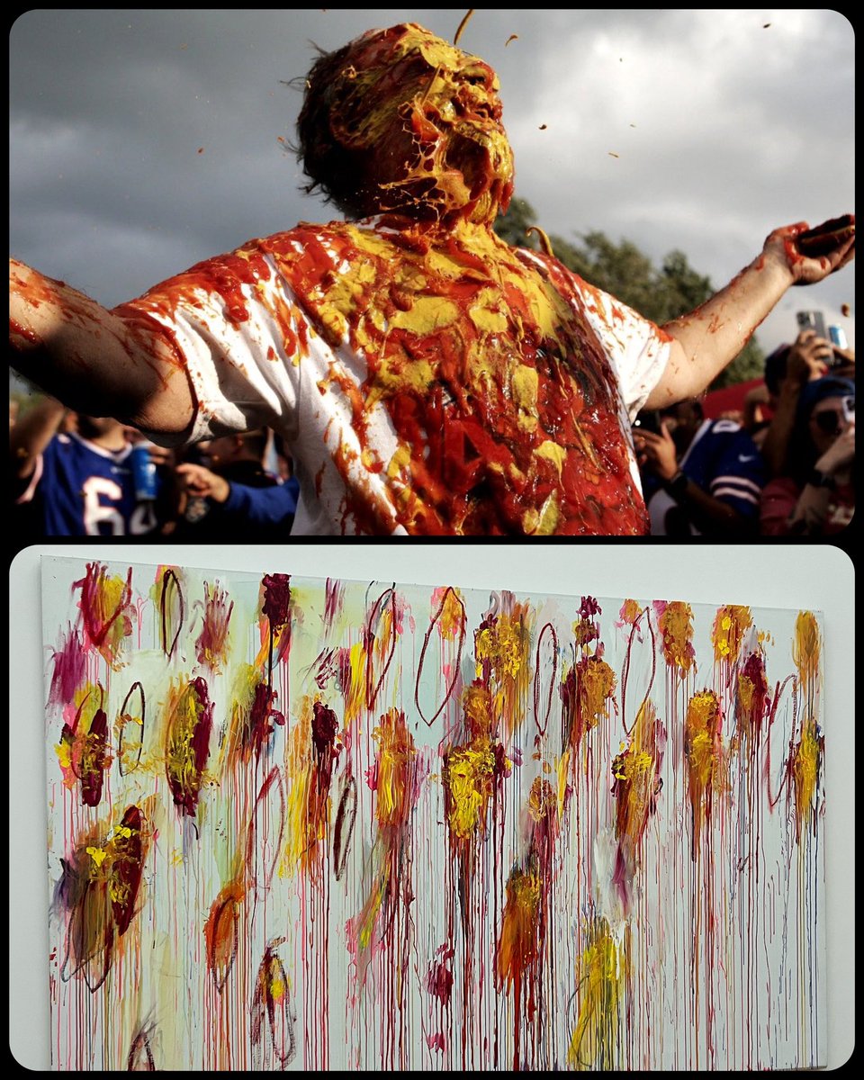 Lepanto VIII, by Cy Twombly, 2001, 📸 via <a href="/DAZN_CA/">DAZN Canada</a>, #BillsMafia