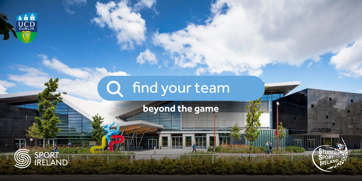 ucdsportsclubs's tweet photo. It's International Day of University Sport 🏉🏐🎾

👉UCD Sport and @StudentSportIrl want you to #FindYourTeam!

👉Check out the UCD Sports Expo this week, and with over 50 sports clubs available, you're sure to find something to try!

#SSIFindYourTeam #GetInvolved #SportsExpo2022 https://t.co/qto3G9yGby