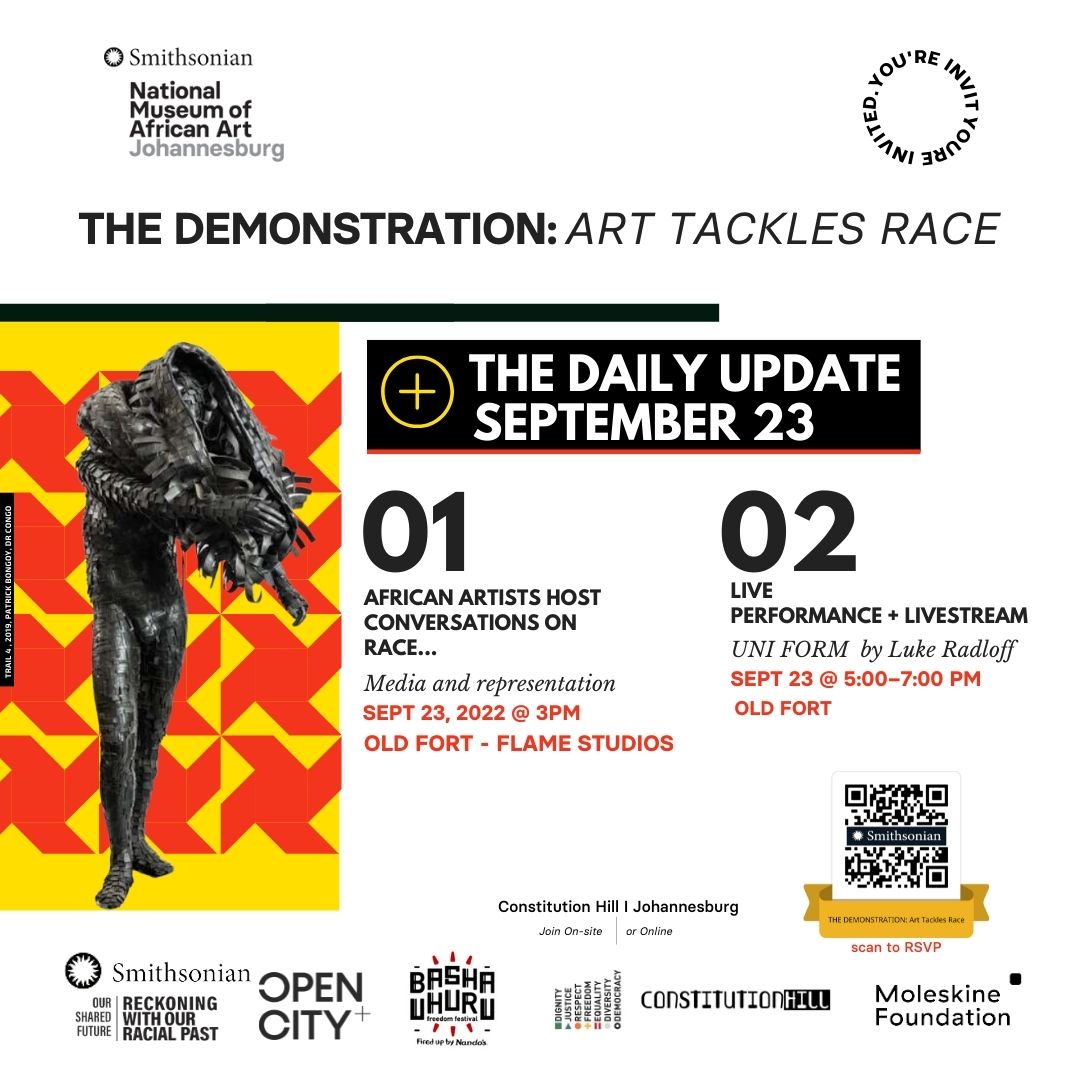 BashaUhuru's tweet photo. Book: https://t.co/SfvEtVHjwt your Free spot & engage in the African Artists Host Convos on Race, Media & Representation on 23 Sep, & for African Artists Host Convos on Race & Resistance on 25 Sep 22. Both events on the specific dates will feature live performances inspired by... https://t.co/G4Eg2q4gv8