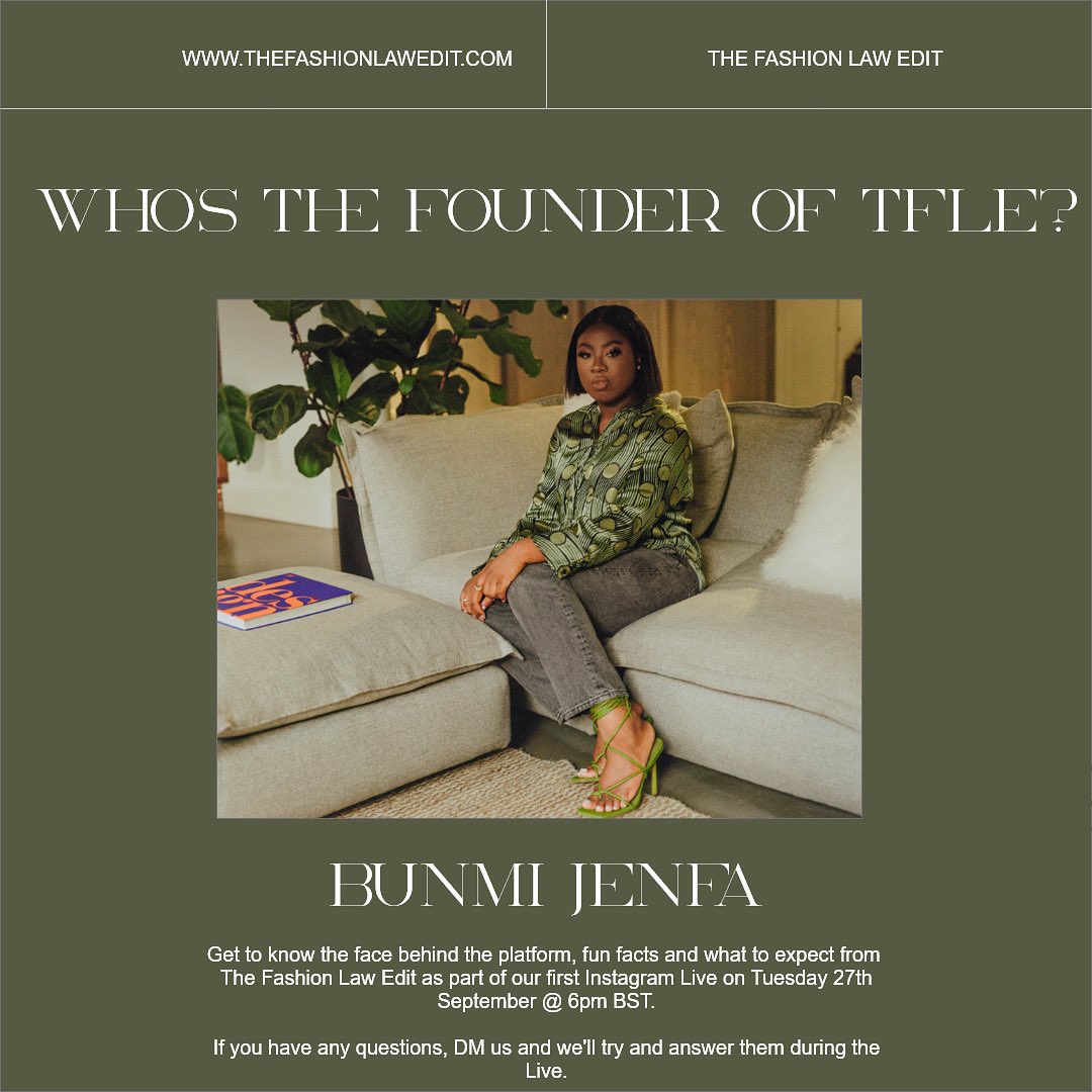 Get to know the face behind our platform in our first ever Instagram Live taking place Tuesday 27th September @ 6pm! <a href="/Bunmi_GJ/">Bunmi_GJ</a> ✨⚖️