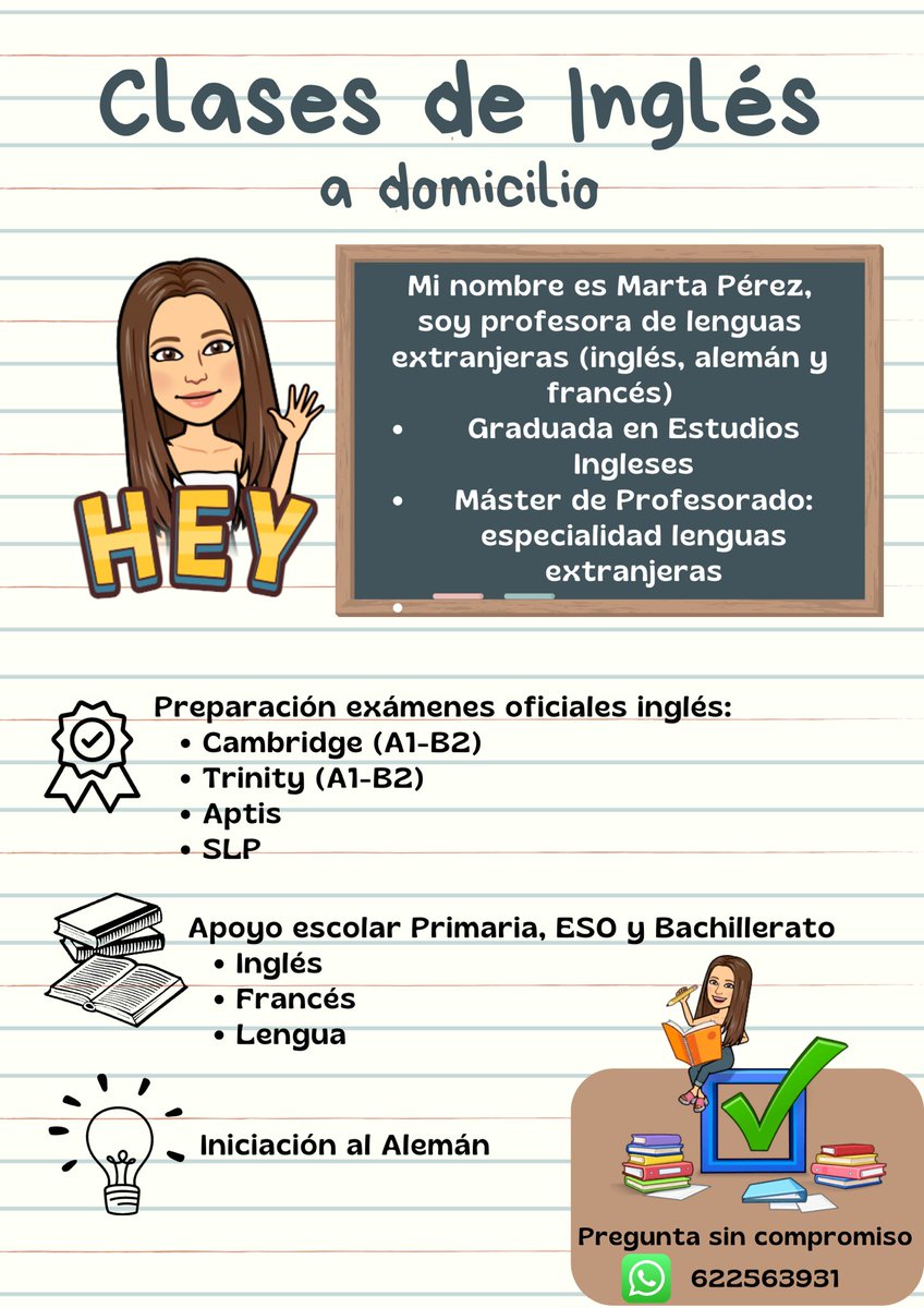 MartaaaPR's tweet photo. CLASES DE INGLÉS A DOMICILIO EN JEREZ🇬🇧💂📚📖 https://t.co/442WGbnL69