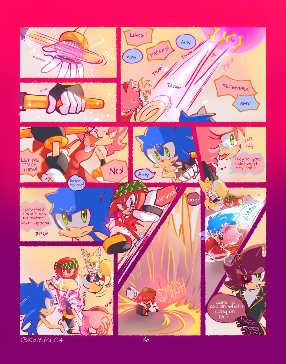 KaiYuki04 on X: My SonAmy AU ✨ Lovers talk that's all~ (Very