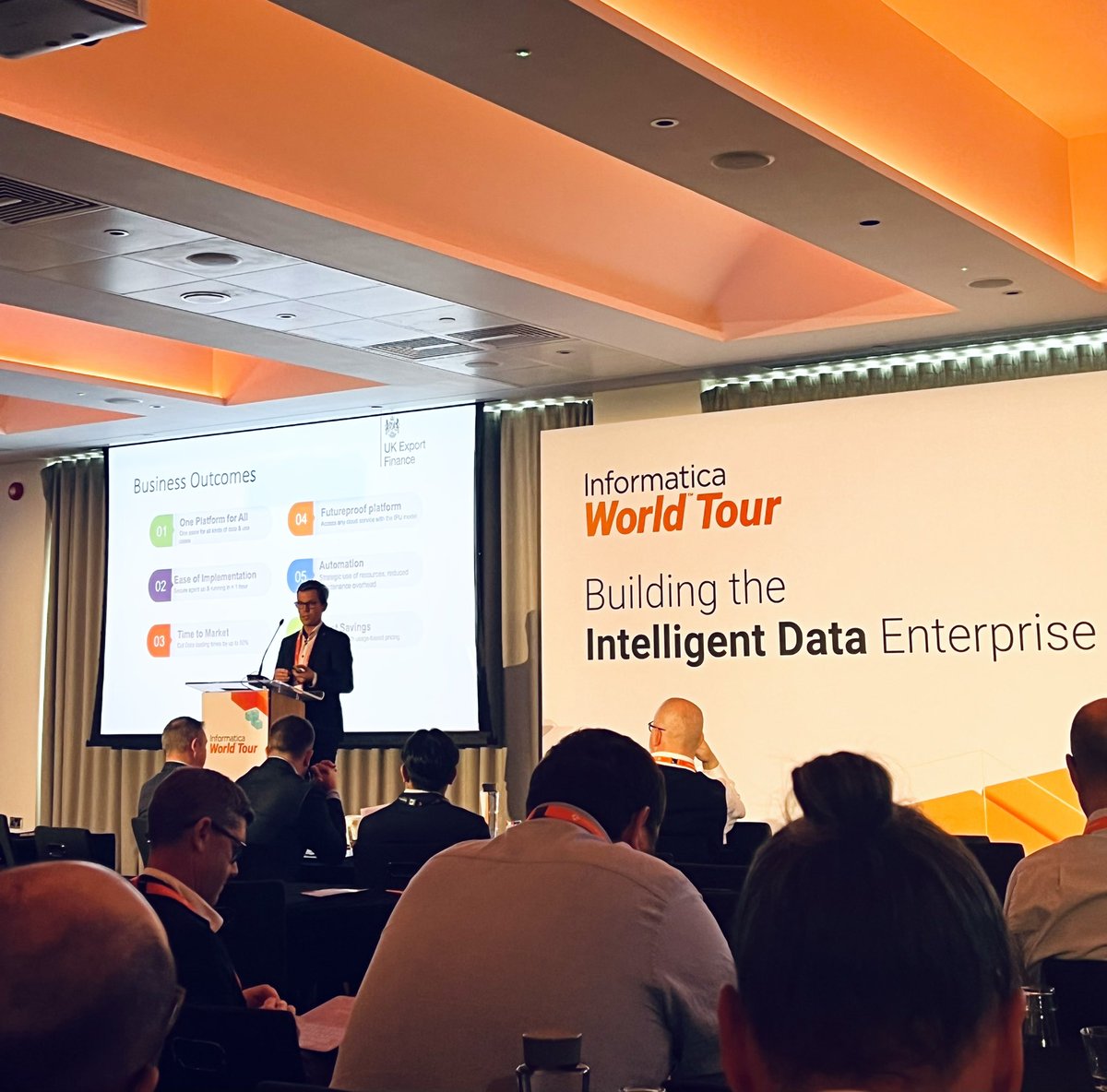 Daniel Cozens from <a href="/UKEF/">UK Export Finance</a> explains how it cut technical debt and modernised to the cloud with @informatica, helping to better serve British businesses and increase the volume of export sales. #IWT22
