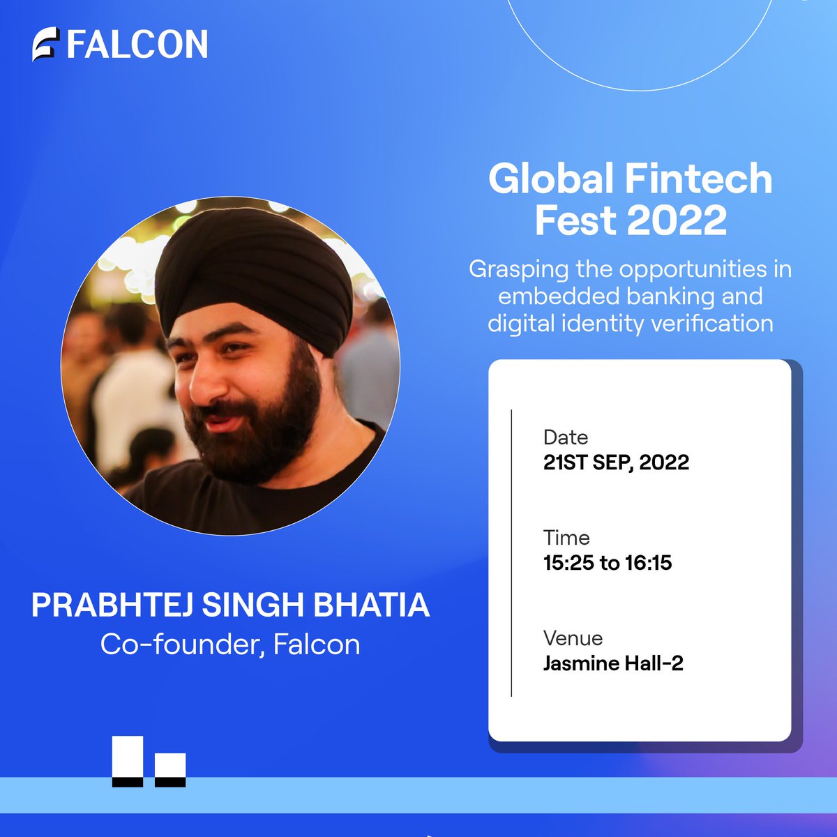 We’re thrilled that our co-founder @Prabhtejb will be joining the panel on “Grasping the opportunities in embedded banking and digital identity verification” at the Global Fintech Fest 2022.