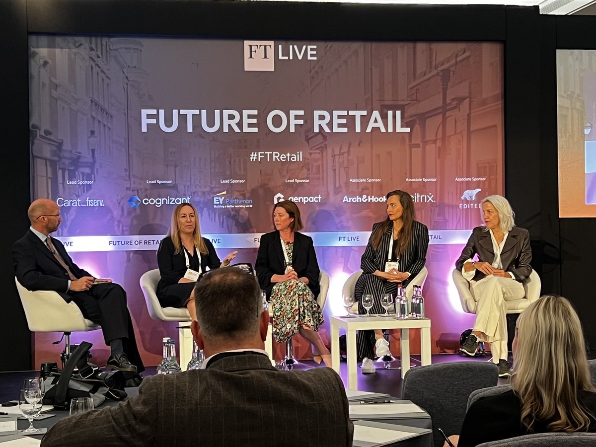 We are talking retail today - our CMO Neda Eneva taking stage <a href="/Ftlive/">Financial Times Live</a> #FTRetail w/ <a href="/ebay/">eBay</a> <a href="/marksandspencer/">M&S</a> <a href="/the_brc/">The British Retail Consortium</a> , flagging the importance of prioritisation of plastics towards a circular and decarbonised retail and scope 3 emissions. #plasticsistime <a href="/Archwey_/">Archwey</a>