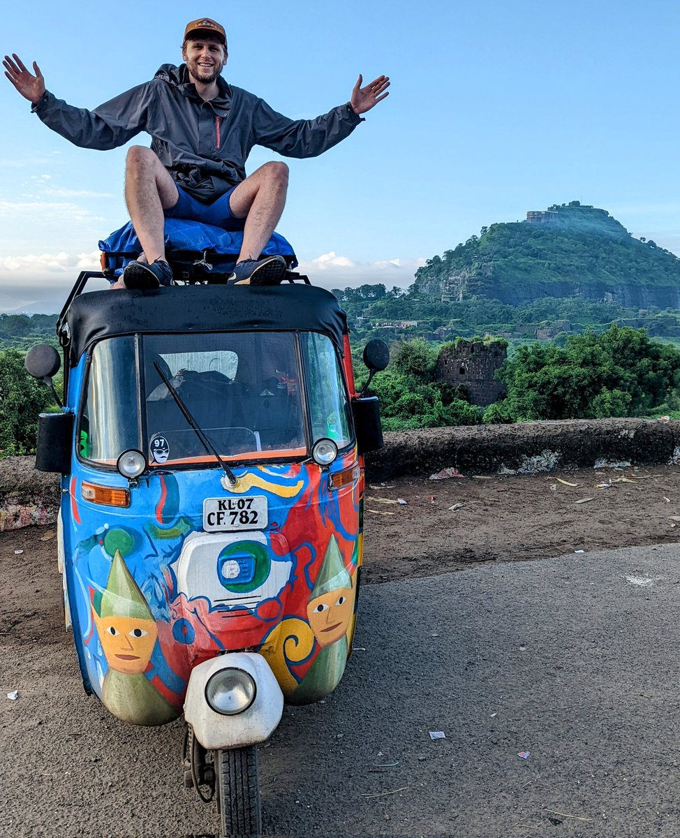 tinyprojectsdev's tweet image. I'm currently driving 3,000km across India in a rickshaw designed by a DALL•E prompt