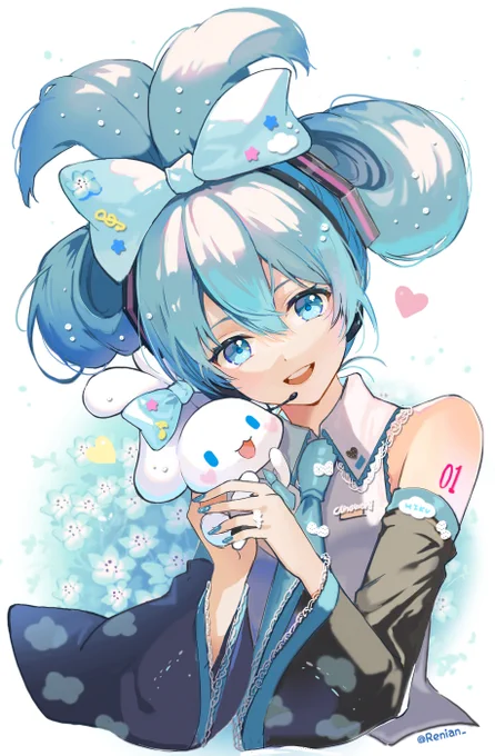 시나모롤미쿠#初音ミク #シナモロール 