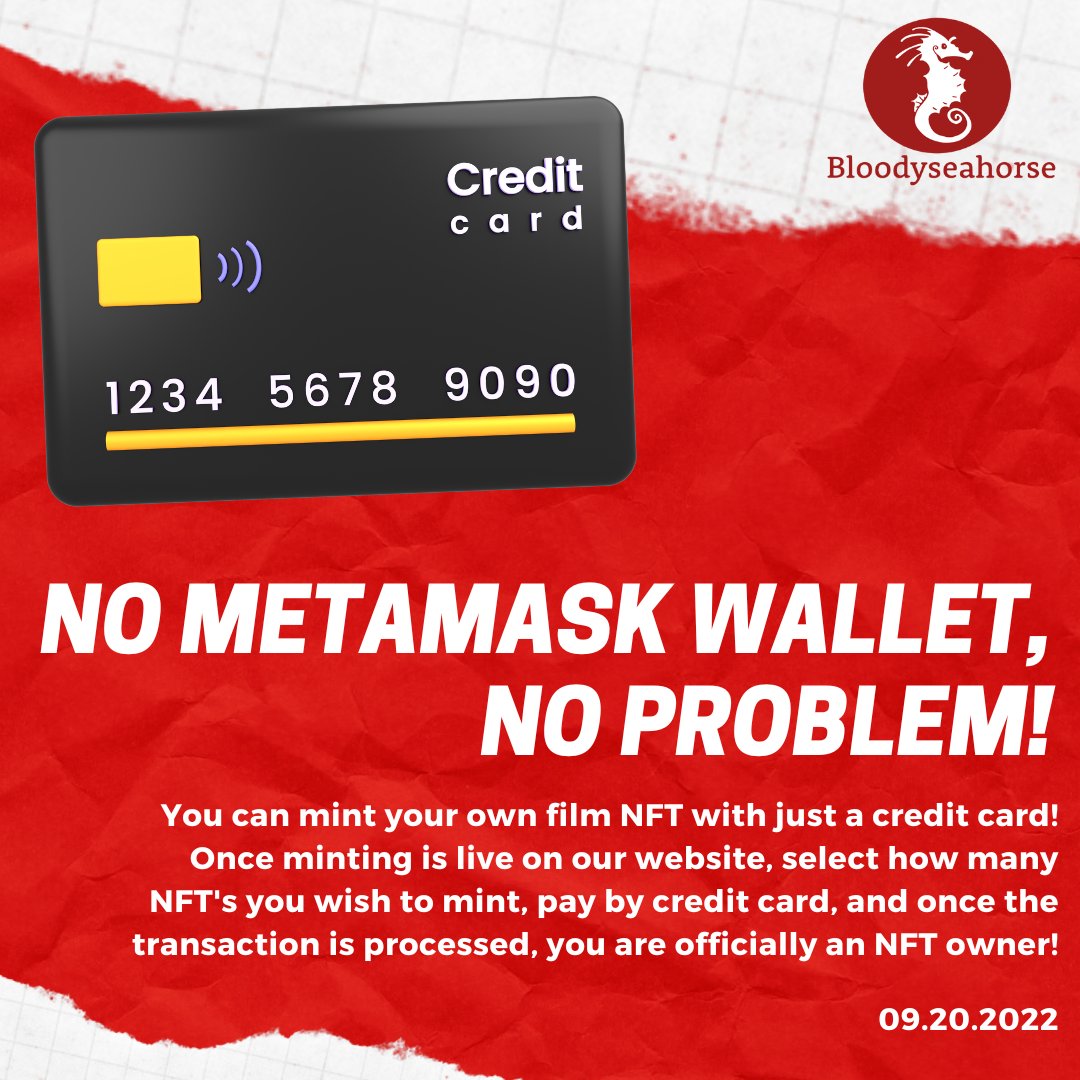 For our #film3 newbies, we made transactions quick &amp; easy for you! 

We will be partnering up with <a href="/winter_NFTs/">Winter (Acquired by Crossmint)</a> so you can easily mint your NFT Film through credit cards.💳

MINT DATE: 09.20.22 
Credit cards will be accepted.

Make sure you don't miss this!💥
