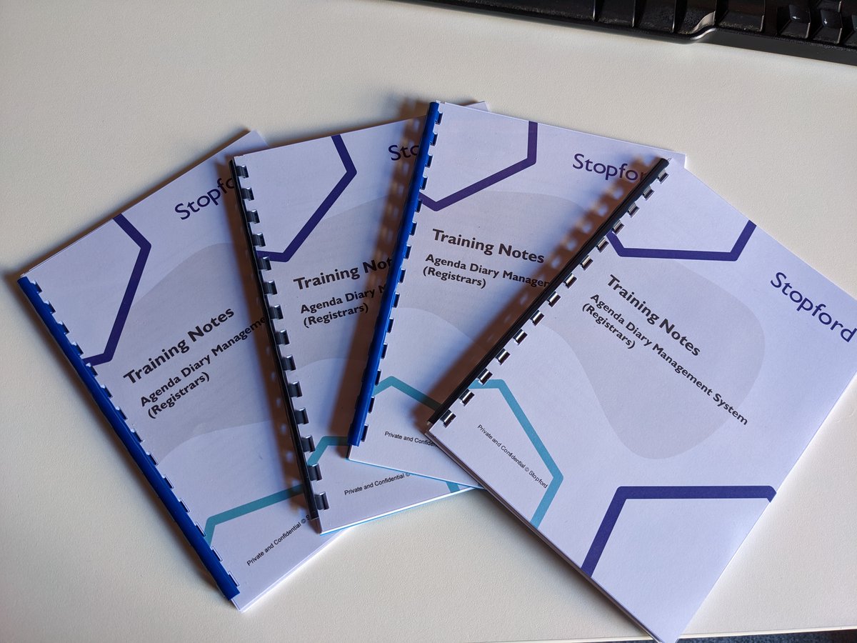 Getting ready for our big Yorkshire and the Humber regional training session by creating some fresh delegate notebooks 📓

We can't wait to see everyone in York tomorrow!

#yorkshire #regional #york #training #registrars #registrationservice