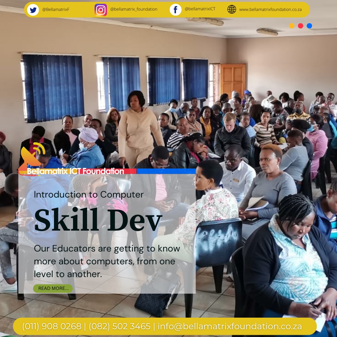 BellamatrixF's tweet image. Introduction to Computer 🖥
Our educators are definitely learning more about using computers and it is great to see how many educators were part if this amazing experience. 😀
#computerlearning #bellamatrixfoundation #educators