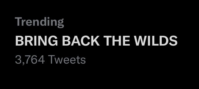 thealienamongus's tweet photo. #CampaignCrossover #SaveTheWilds BRING BACK THE WILDS is trending https://t.co/ZjMngSIA5p